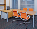 Кабинет в офисе "Ростелеком" на базе серии Interplay, посетительские кресла WorkCup