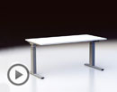 Столы Effica с электроприводом имеют диапазон высоты 68-118 см