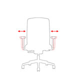 Регулировка ширины подлокотников кресла reMIX